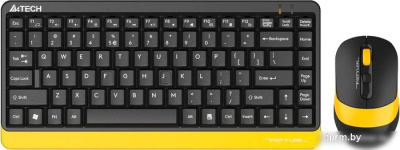 Офисный набор A4Tech Fstyler FG1110 (черный/желтый) 