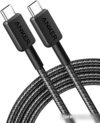 Кабель Anker PowerLine 322 USB Type-C - USB Type-C A81F5G11 (0.9 м, черный) 