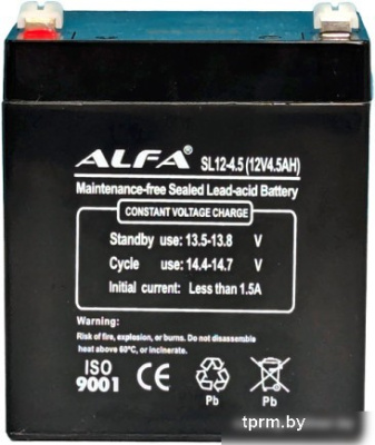 Аккумулятор для ИБП ALFA SL12-4.5 (12V-4.5Ah) 