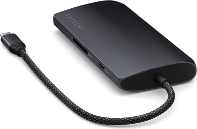 Док-станция Satechi USB-C Multiport Adapter 8K With Ethernet V3 ST-P8KED (черный) 
