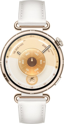 Huawei Watch GT 6 41 мм (золотистый, с белым кожаным ремешком, международная версия) 