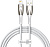 Baseus Glimmer Series Fast Charging Data Cable USB Type-A - Lightning 2.4A CADH000202 (1 м, белый) 