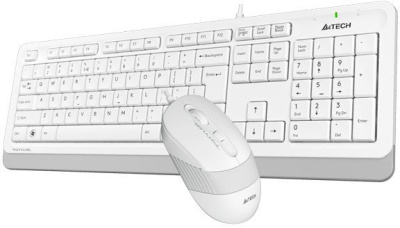 Клавиатура + мышь A4Tech Fstyler F1010 (белый/серый) 