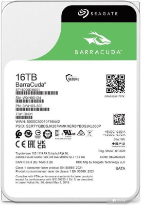 Жесткий диск Seagate Barracuda 16TB ST16000DM001 