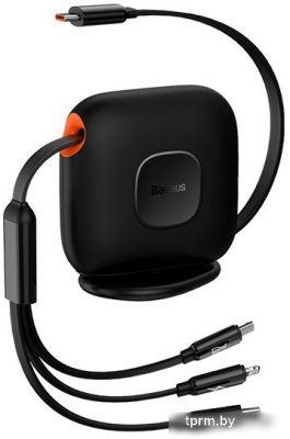 Baseus Traction Series Retractable 3 в 1 CAQY000001 (1.7 м, черный) 