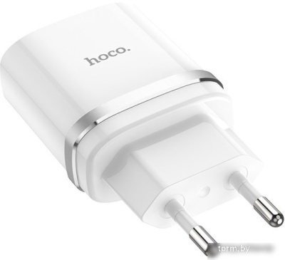 Сетевое зарядное Hoco C12Q Smart (белый) 