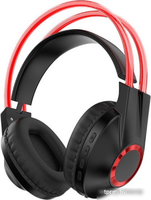 Наушники QUMO Party Rave (черный/красный) 