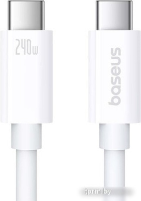 Кабель Baseus Superior Series 2 USB4 Full-Function Fast Charging Cable 240W USB Type-C - USB Type-C (1 м, белый) 