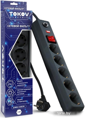 Сетевой фильтр Tokov Electric TKE-C06-SF5-1.8-ZV 