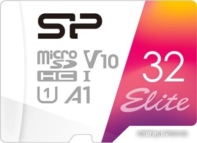 Silicon-Power Elite microSDHC SP032GBSTHBV1V20SP 32GB (с адаптером) 