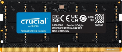 Оперативная память Crucial 32ГБ DDR5 SODIMM 5600 МГц CT32G56C46S5T 