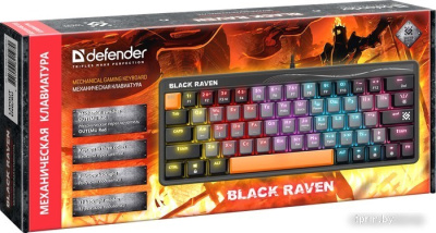 Клавиатура Defender Black Raven GK-417 45413 