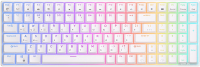 Клавиатура Royal Kludge RK100 RGB (белый, RK Brown) 