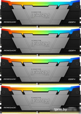 Оперативная память Kingston FURY Renegade RGB 4x32ГБ DDR4 3600 МГц KF436C18RB2AK4/128 