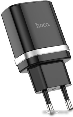 Сетевое зарядное Hoco C12Q Smart (черный) 