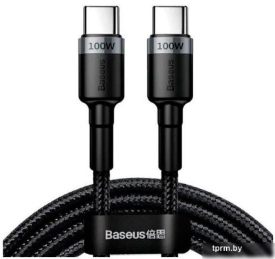 Кабель Baseus Cafule CATKLF-DLG1 USB Type-C - USB Type-C (1 м, черный) 