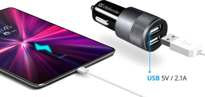 Автомобильное зарядное Defender UCA-21 