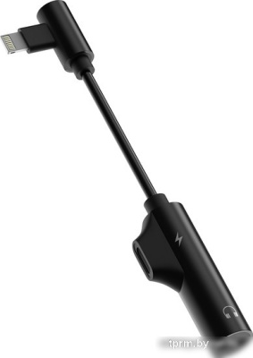 Адаптер Olmio 041621 Lightning - Lightning (черный) 