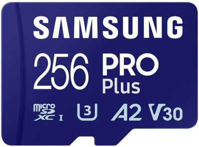 Карта памяти Samsung PRO Plus microSDXC 256GB MB-MD256SA/EU (с адаптером) 