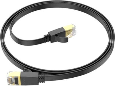 Кабель Hoco US07 RJ45 - RJ45 (1 м, черный) 