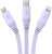 Кабель Baseus CB000063 USB Type-A - Lightning/USB Type-C/microUSB (1.1 м, фиолетовый) 