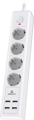 Сетевой фильтр Cablexpert Exnovo EXN-4-U4-W-2