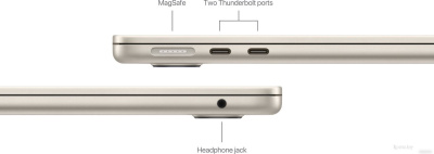 Ноутбук Apple MacBook Air 13" M3 2024 24GB/512GB / MC8P4 (звездный свет) 