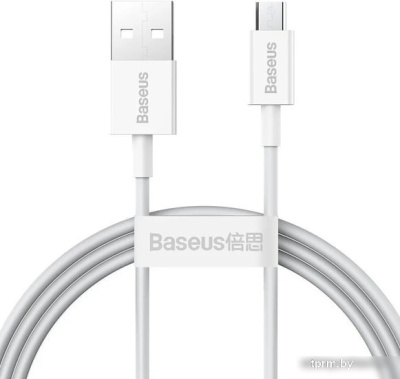 Кабель Baseus CAMYS-02 USB Type-A - microUSB (1 м, белый) 