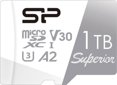 Карта памяти Silicon-Power Superior microSDXC SP001TBSTXDA2V20SP 1TB (с адаптером) 