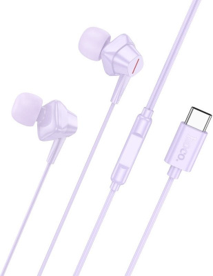 Наушники Hoco M113 USB Type-C (сиреневый) 