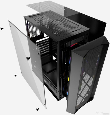 Корпус Powercase Rhombus X3 Mesh 