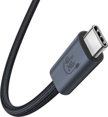 Кабель Baseus Flash Series 2 USB4 Full Featured Data Cable 240W USB Type-C - USB Type-C (1 м, черный) 