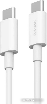 Кабель Cuktech KLC-5499 USB Type-C - USB Type-C (1 м, белый) 