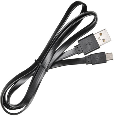 Buro BHP microUSB 1M Flat (черный) 