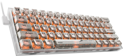 Клавиатура Redragon Fizz (прозрачный/белый) 