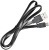 Buro BHP microUSB 1M Flat (черный) 