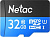 Карта памяти Netac P500 Standard 32GB NT02P500STN-032G-R + адаптер 