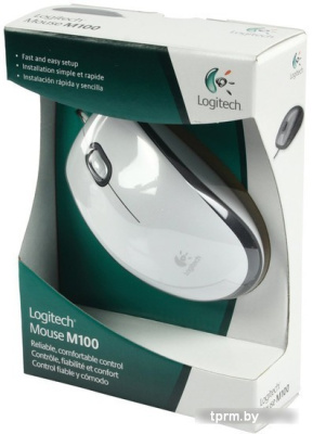 Мышь Logitech M100 (белый) 