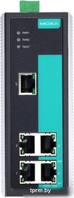 Промышленный неуправляемый коммутатор MOXA EDS-305, 5 портов 10/100BaseT(X), IP30, от 0 до 60°C, DIN-Rail EDS-305 