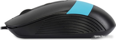 Мышь Oklick 310M (черный/голубой) 