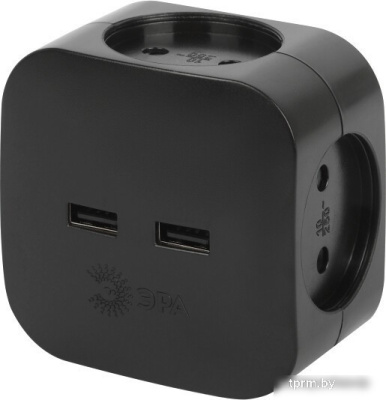 Разветвитель ЭРА SP-2-USB-W Б0049536 