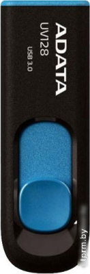USB Flash A-Data DashDrive UV128 Black/Blue 64GB (AUV128-64G-RBE) 