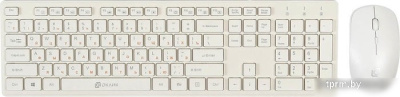 Клавиатура + мышь Oklick 240M (белый) 