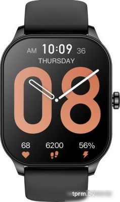 Умные часы Amazfit Pop 3S (черный, с силиконовым ремешком) 