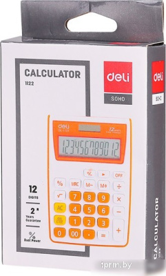 Бухгалтерский калькулятор Deli E1122/GREY 
