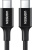 Кабель Ugreen US300 80371 USB Type-C - USB Type-C (1 м, черный) 