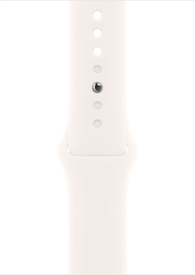 Умные часы Apple Watch Series 11 46 мм (алюминиевый корпус, розовое золото/легкие румяна, спортивный силиконовый ремешок M/L) 