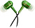 Наушники CBR Human Friends Zipper Green 