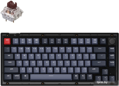 Клавиатура Keychron V1 Knob RGB QMK/VIA V1-C3 (Keychron K Pro Brown) 