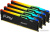 Оперативная память Kingston FURY Beast RGB 4x32ГБ DDR5 5600 МГц KF556C40BBAK4-128 